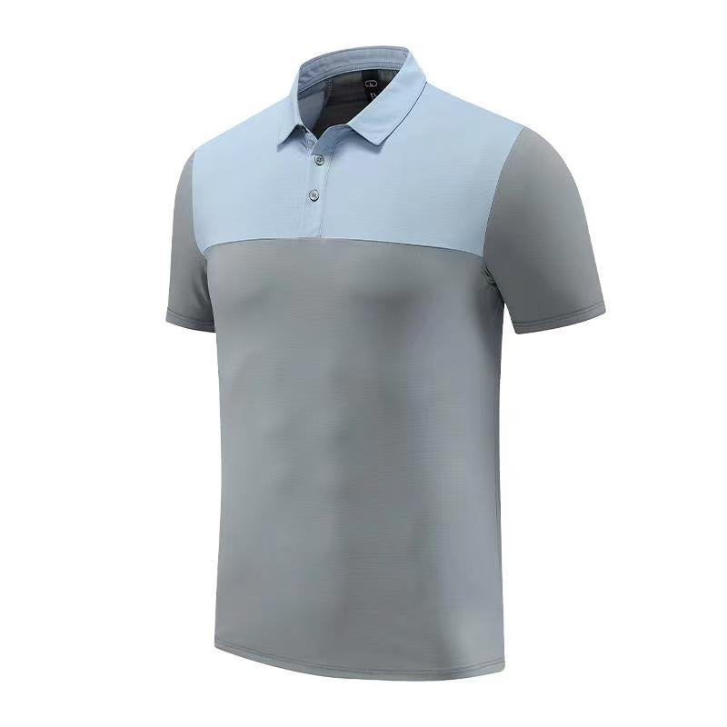 Mens Golf Sportswear 77% nylon 23% spandex Polo Shirt MB-411A005 print logo 9