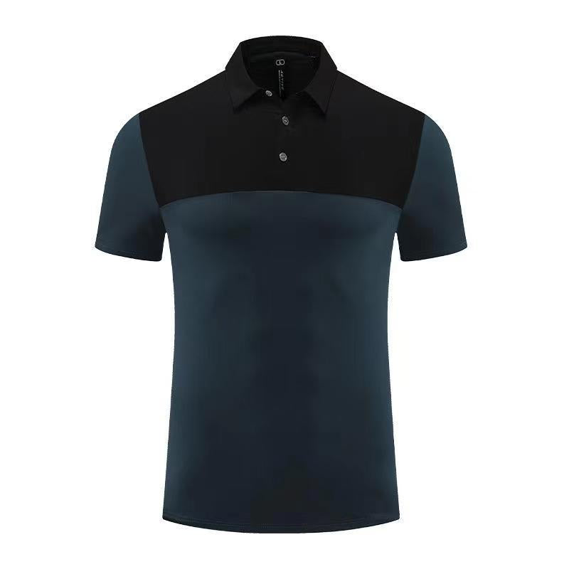Mens Golf Sportswear 77% nylon 23% spandex Polo Shirt MB-411A005 print logo 5