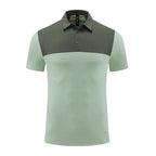 Mens Golf Sportswear 77% nylon 23% spandex Polo Shirt MB-411A005 print logo 6