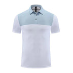 Mens Golf Sportswear 77% nylon 23% spandex Polo Shirt MB-411A005 print logo 30