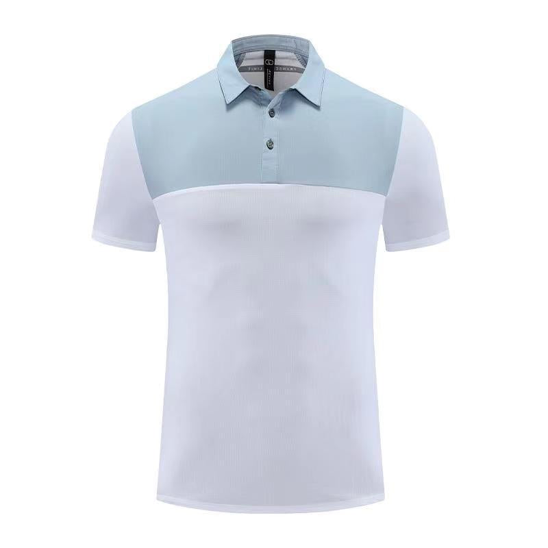 Mens Golf Sportswear 77% nylon 23% spandex Polo Shirt MB-411A005 print logo 30