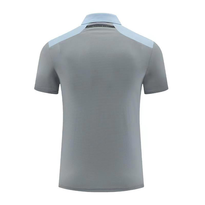 Mens Golf Sportswear 77% nylon 23% spandex Polo Shirt MB-411A005 print logo 2