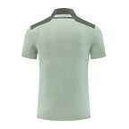 Mens Golf Sportswear 77% nylon 23% spandex Polo Shirt MB-411A005 print logo 23