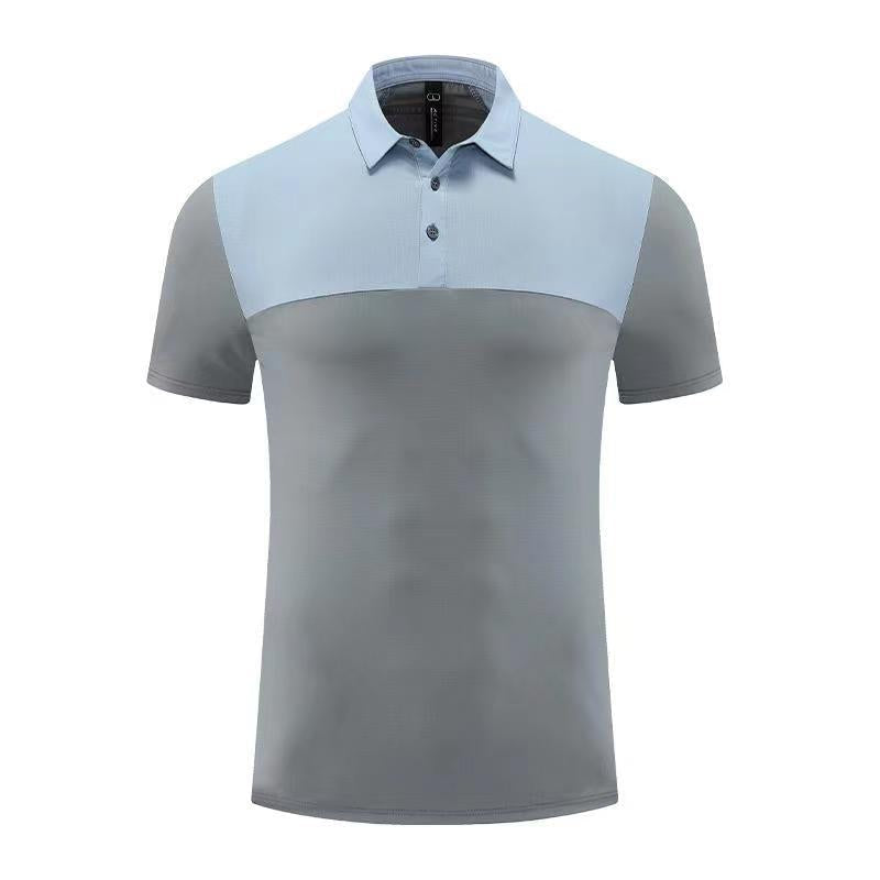 Mens Golf Sportswear 77% nylon 23% spandex Polo Shirt MB-411A005 print logo 27