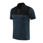 Mens Golf Sportswear 77% nylon 23% spandex Polo Shirt MB-411A005 print logo 8