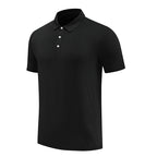 Mens Fitness Workout 90% polyester 10% spandex Polo Shirt MB-R510 print logo 33