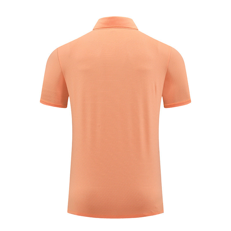 Mens Fitness Workout 90% polyester 10% spandex Polo Shirt MB-R510 print logo 25