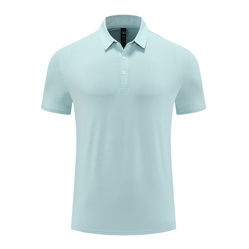 Mens Fitness Workout 90% polyester 10% spandex Polo Shirt MB-R510 print logo 17