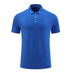 Mens Fitness Workout 90% polyester 10% spandex Polo Shirt MB-R510 print logo 29