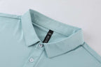 Mens Fitness Workout 90% polyester 10% spandex Polo Shirt MB-R510 print logo 13