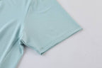 Mens Fitness Workout 90% polyester 10% spandex Polo Shirt MB-R510 print logo 14