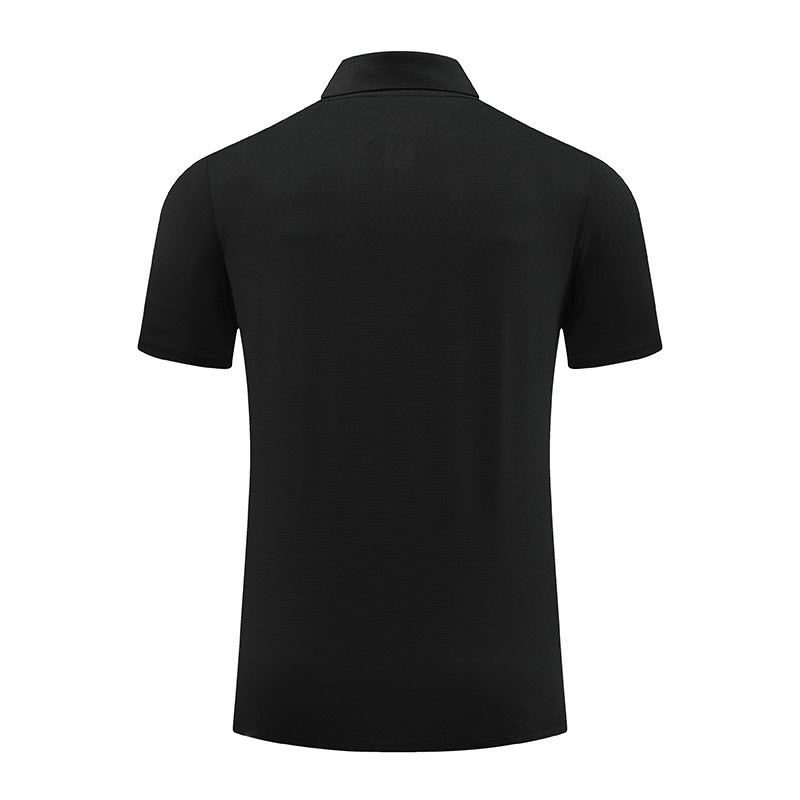 Mens Fitness Workout 90% polyester 10% spandex Polo Shirt MB-R510 print logo 34