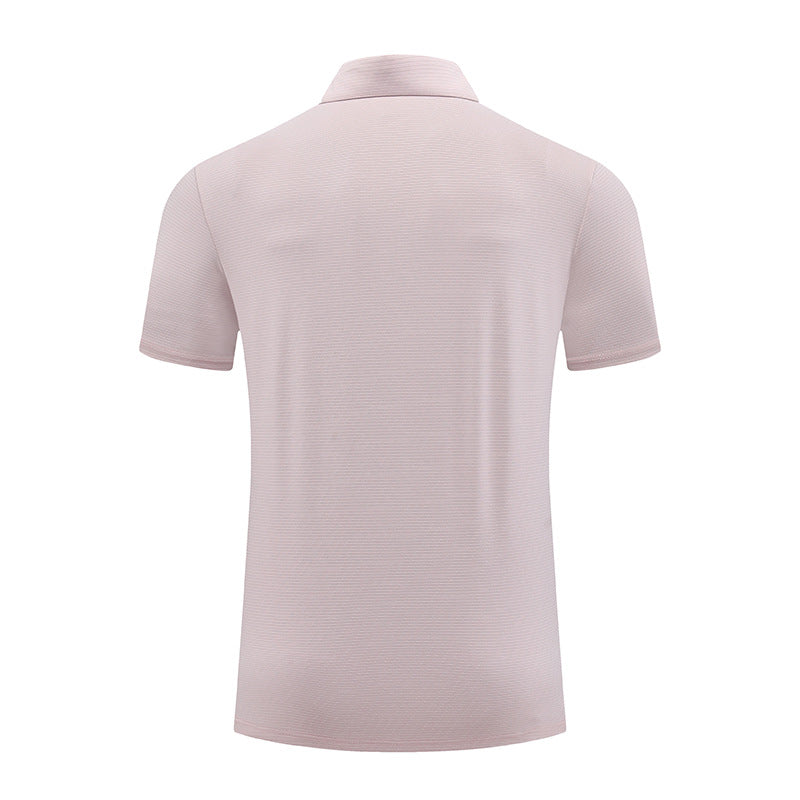 Mens Fitness Workout 90% polyester 10% spandex Polo Shirt MB-R510 print logo 2