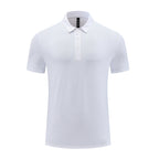Mens Fitness Workout 90% polyester 10% spandex Polo Shirt MB-R510 print logo 26
