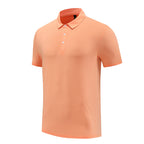 Mens Fitness Workout 90% polyester 10% spandex Polo Shirt MB-R510 print logo 11