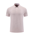 Mens Fitness Workout 90% polyester 10% spandex Polo Shirt MB-R510 print logo 7
