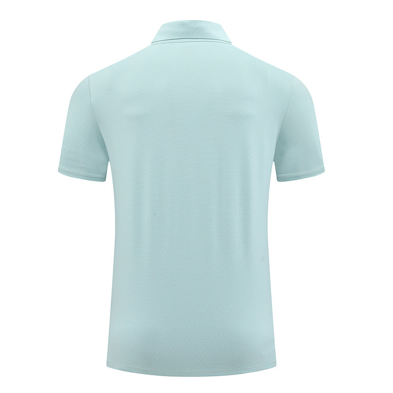 Mens Fitness Workout 90% polyester 10% spandex Polo Shirt MB-R510 print logo 19