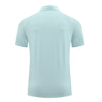 Mens Fitness Workout 90% polyester 10% spandex Polo Shirt MB-R510 print logo 19