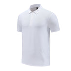 Mens Fitness Workout 90% polyester 10% spandex Polo Shirt MB-R510 print logo 27