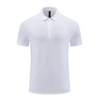 Mens Fitness Workout 90% polyester 10% spandex Polo Shirt MB-R510 print logo 3