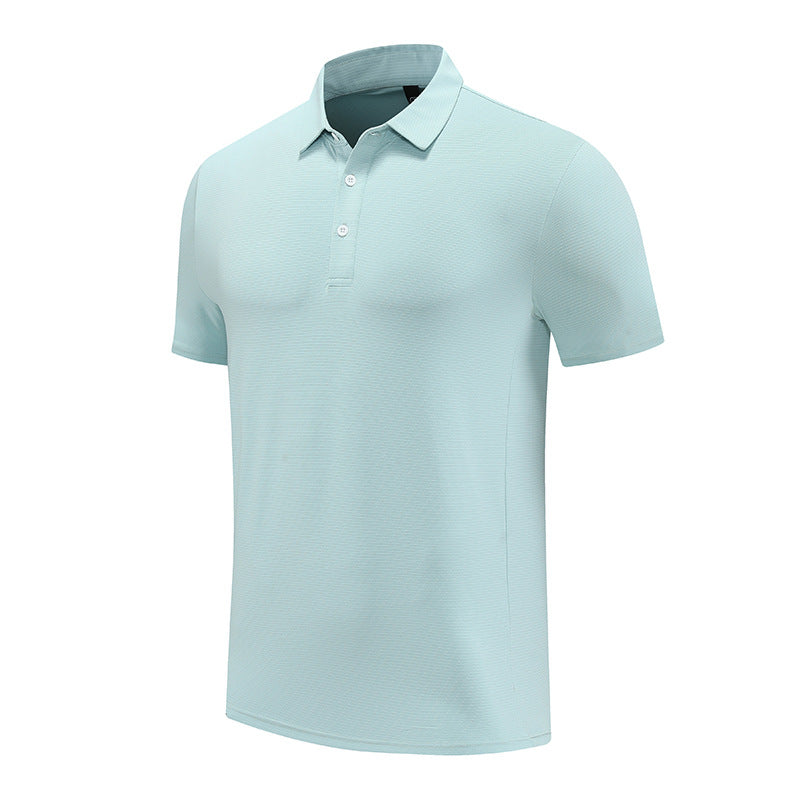 Mens Fitness Workout 90% polyester 10% spandex Polo Shirt MB-R510 print logo 12