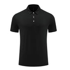 Mens Fitness Workout 90% polyester 10% spandex Polo Shirt MB-R510 print logo 32