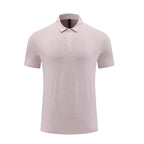 Mens Fitness Workout 90% polyester 10% spandex Polo Shirt MB-R510 print logo 20