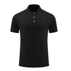 Mens Fitness Workout 90% polyester 10% spandex Polo Shirt MB-R510 print logo 4