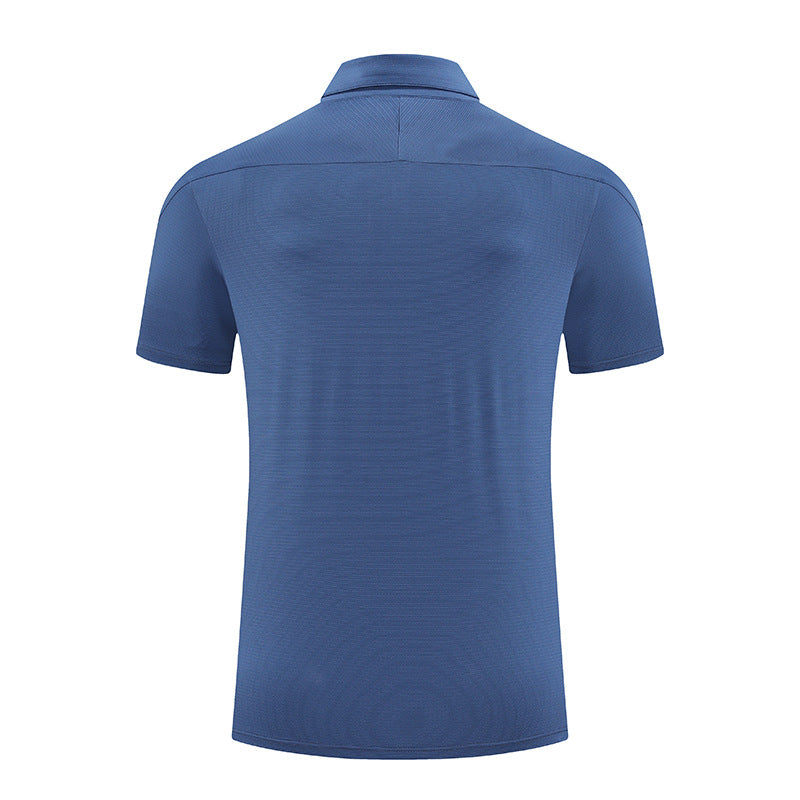 Mens Sports Golf 85% polyester 15% spandex Polo Shirt MB-R512 print logo 17
