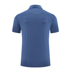 Mens Sports Golf 85% polyester 15% spandex Polo Shirt MB-R512 print logo 2