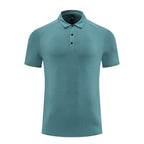 Mens Sports Golf 85% polyester 15% spandex Polo Shirt MB-R512 print logo 6