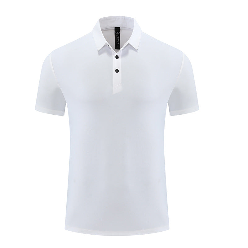 Mens Sports Fitness 88% polyester 12% spandex Polo Shirt MB-R513 print logo 21