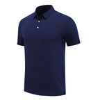 Mens Sports Fitness 88% polyester 12% spandex Polo Shirt MB-R513 print logo 25