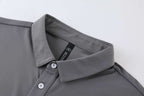 Mens Sports Fitness 88% polyester 12% spandex Polo Shirt MB-R513 print logo 13
