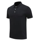 Mens Sports Fitness 88% polyester 12% spandex Polo Shirt MB-R513 print logo 29