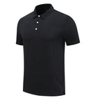 Mens Sports Fitness 88% polyester 12% spandex Polo Shirt MB-R513 print logo 9