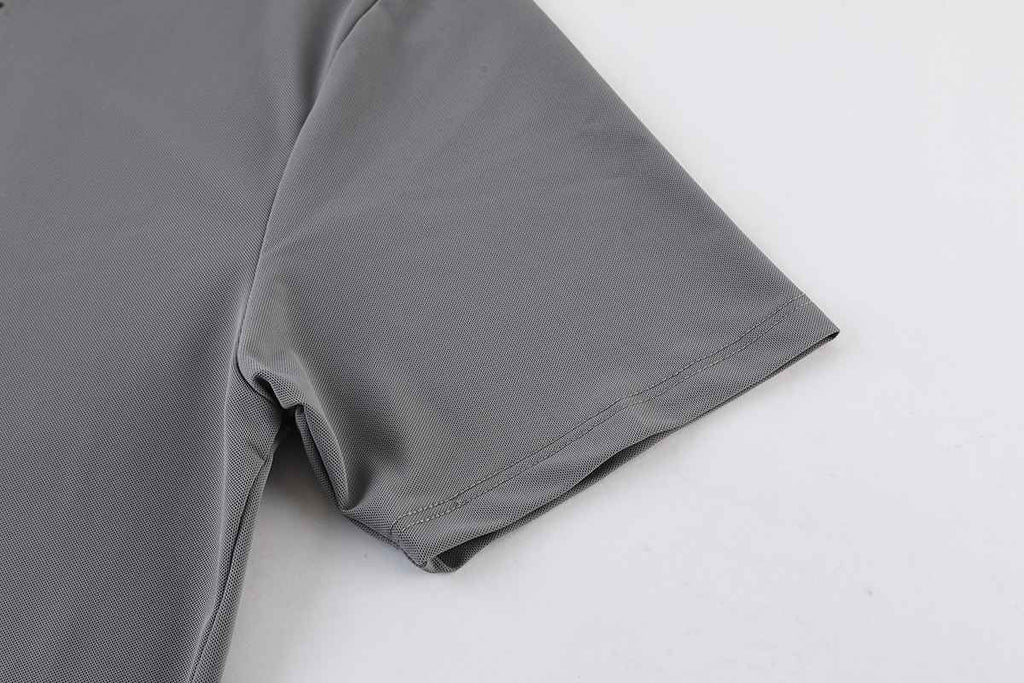 Mens Sports Fitness 88% polyester 12% spandex Polo Shirt MB-R513 print logo 14