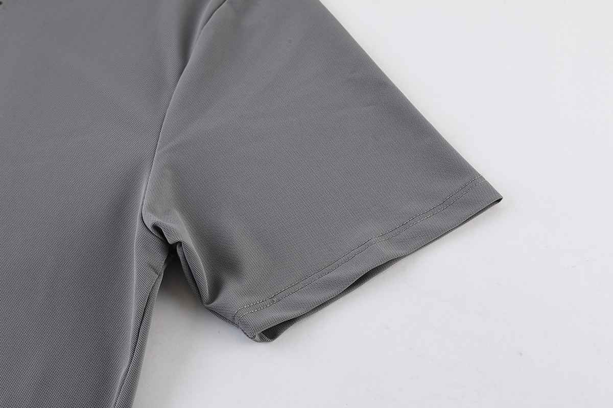 Mens Sports Fitness 88% polyester 12% spandex Polo Shirt MB-R513 print logo 14