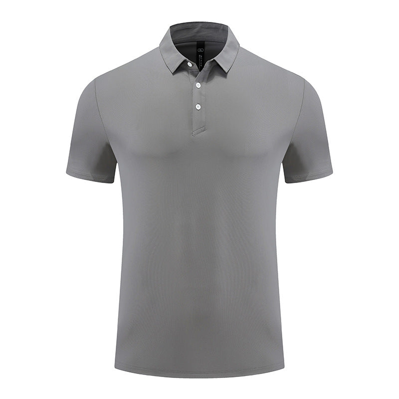 Mens Sports Fitness 88% polyester 12% spandex Polo Shirt MB-R513 print logo 18