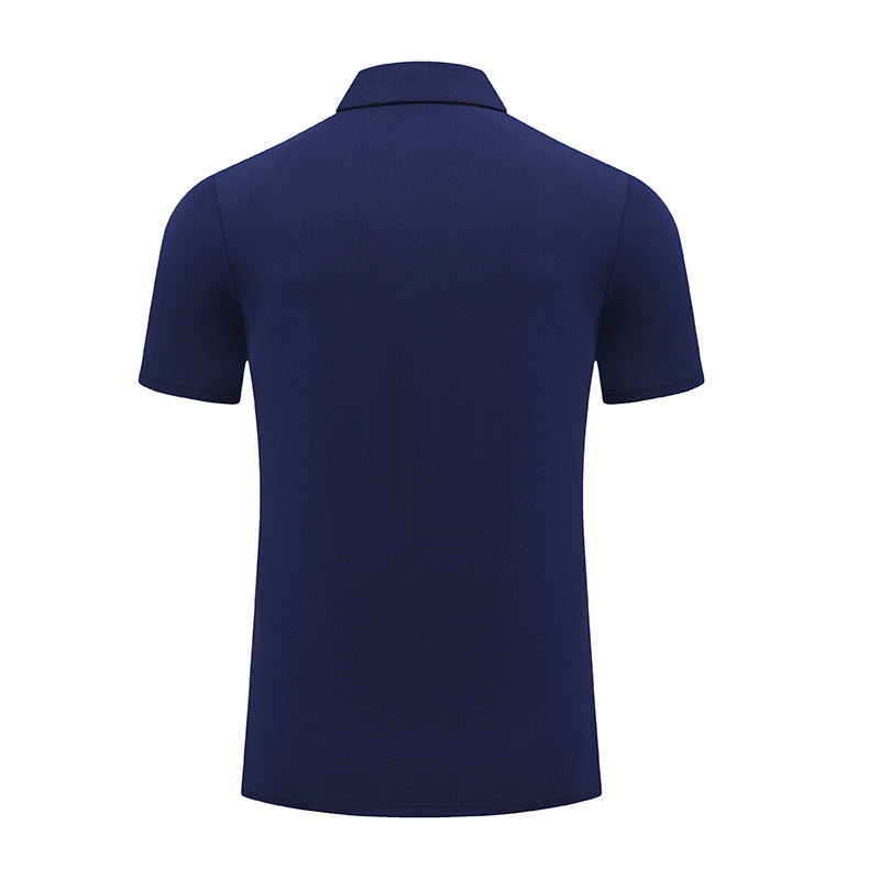 Mens Sports Fitness 88% polyester 12% spandex Polo Shirt MB-R513 print logo 26