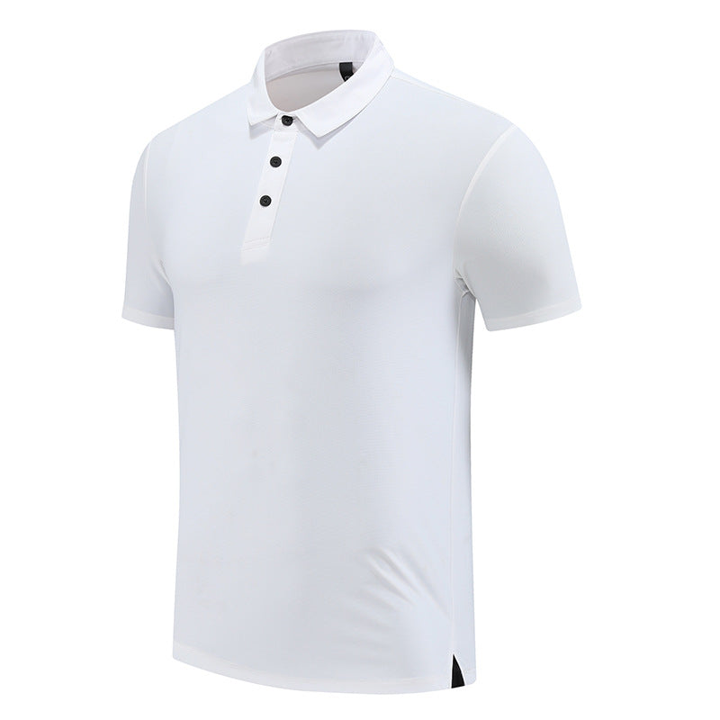 Mens Sports Fitness 88% polyester 12% spandex Polo Shirt MB-R513 print logo 22