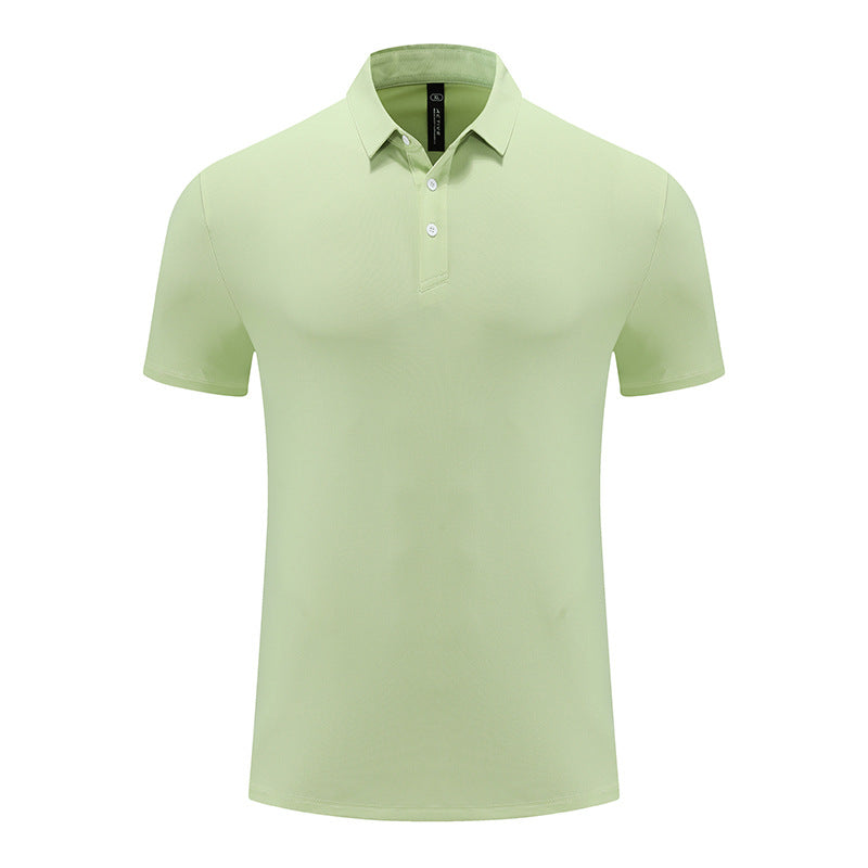 Mens Sports Fitness 88% polyester 12% spandex Polo Shirt MB-R513 print logo 30