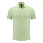 Mens Sports Fitness 88% polyester 12% spandex Polo Shirt MB-R513 print logo 30