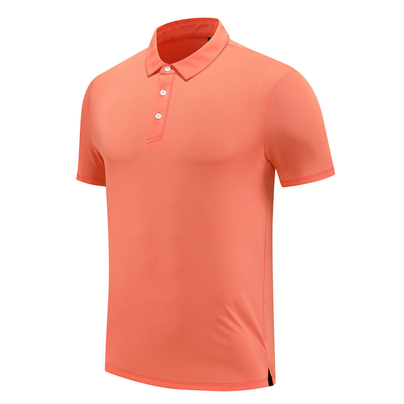 Mens Sports Fitness 88% polyester 12% spandex Polo Shirt MB-R513 print logo 11