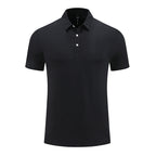 Mens Sports Fitness 88% polyester 12% spandex Polo Shirt MB-R513 print logo 27