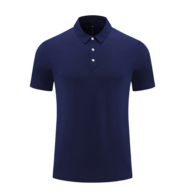 Mens Sports Fitness 88% polyester 12% spandex Polo Shirt MB-R513 print logo 7