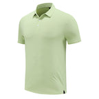 Mens Sports Fitness 88% polyester 12% spandex Polo Shirt MB-R513 print logo 31