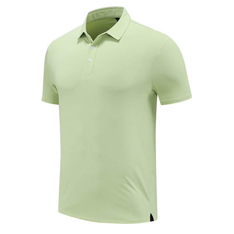 Mens Sports Fitness 88% polyester 12% spandex Polo Shirt MB-R513 print logo 31