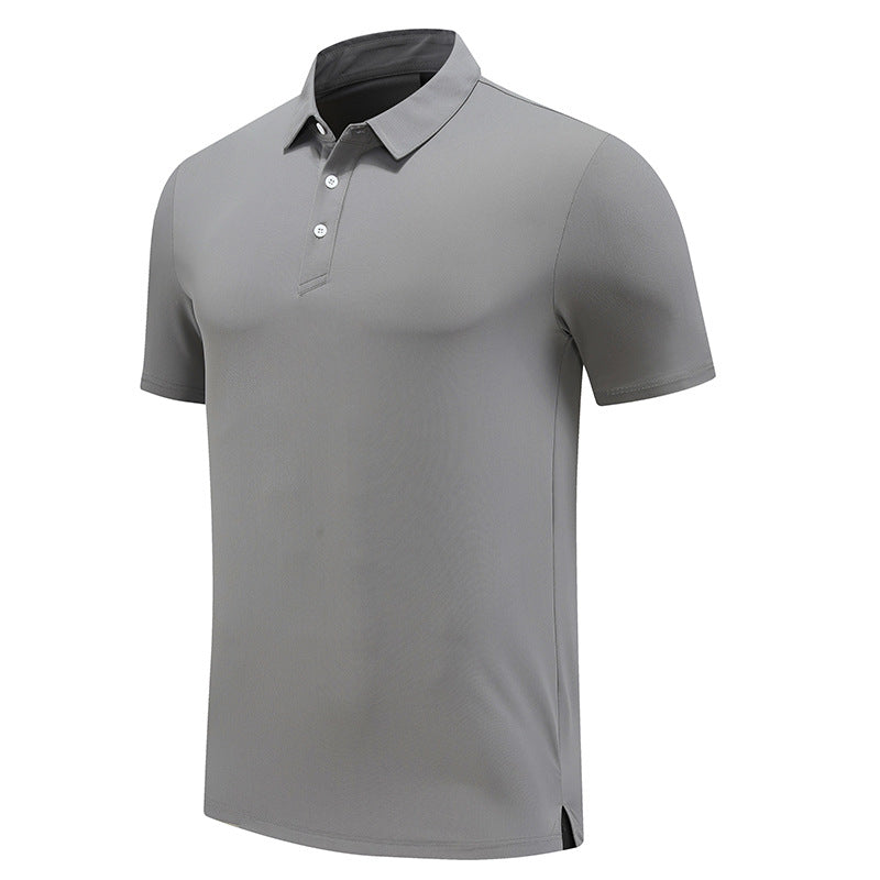 Mens Sports Fitness 88% polyester 12% spandex Polo Shirt MB-R513 print logo 19