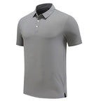 Mens Sports Fitness 88% polyester 12% spandex Polo Shirt MB-R513 print logo 19